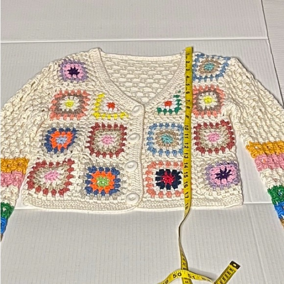 Colorful Granny Square Cardigan - Picture 7 of 10